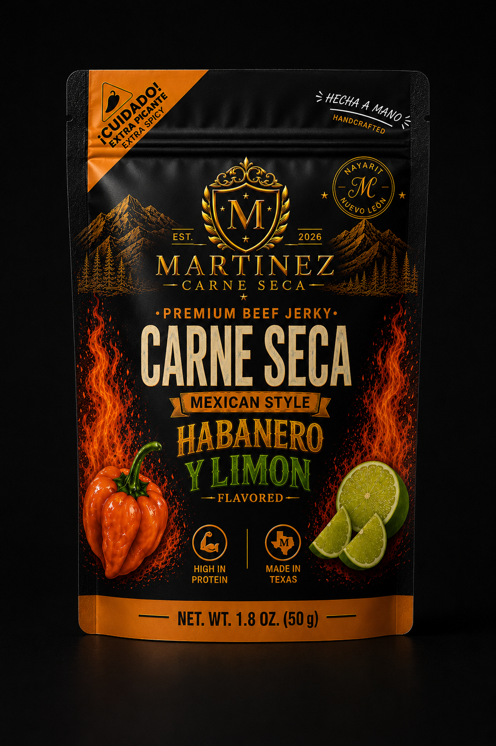 Martinez Carne Seca | Habanero y Limon